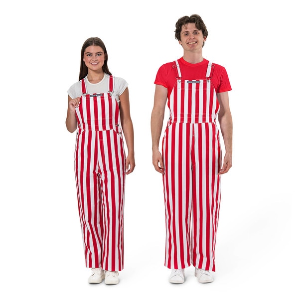 Red/White Striped Game Bibs Adult O